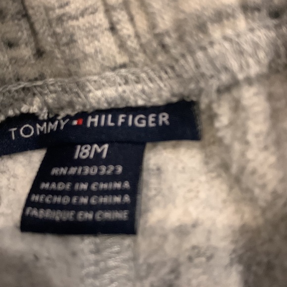 Tommy Hilfiger Gray/Blue/Yellow Zipper Hoodie and Sweatpants size 18M - Picture 9 of 10